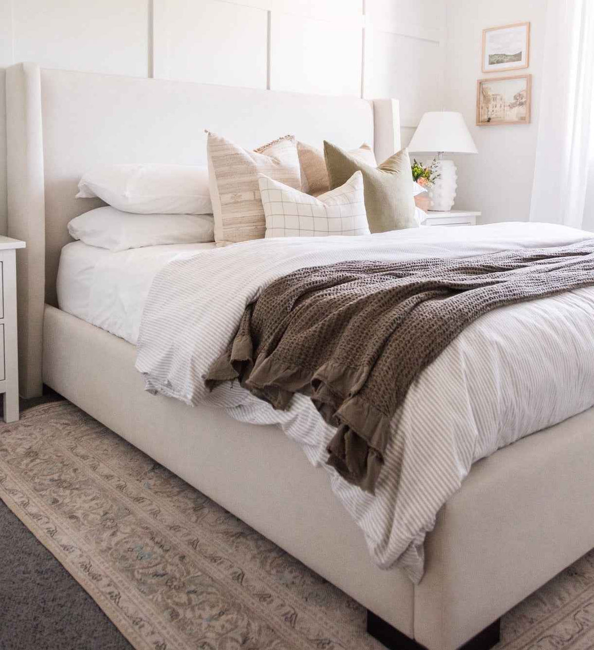 Santa Fe Upholstered Platform Bed (Custom)