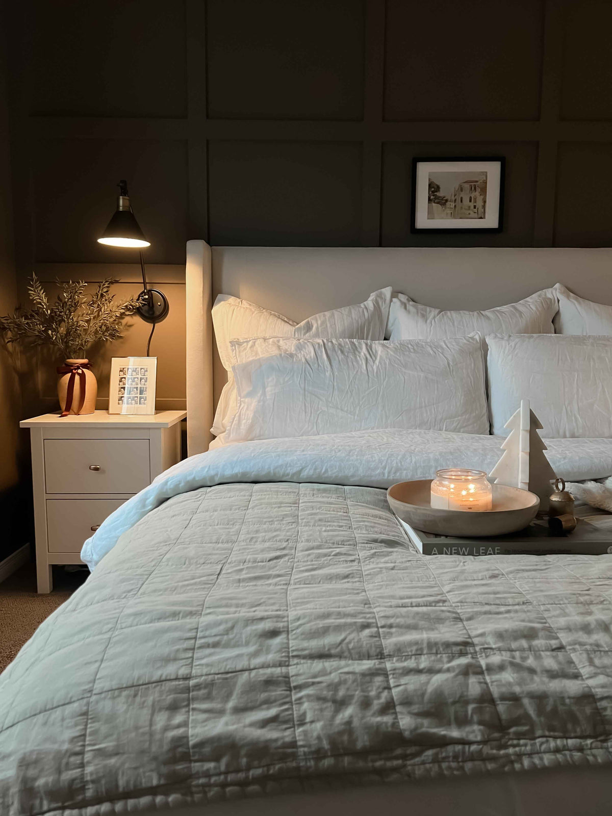 Santa Fe Upholstered Platform Bed (Custom)