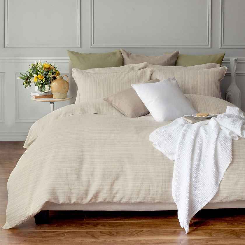Colette Stripe | Linen Jacquard 3PC Set