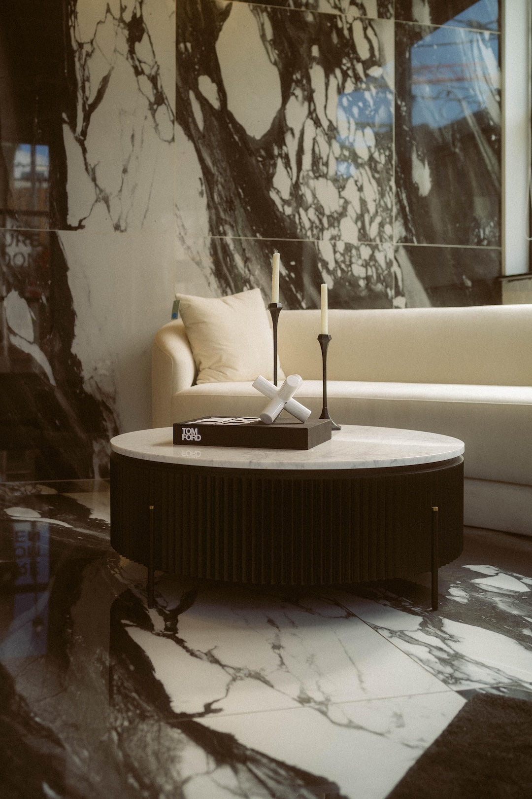 Coffee tables collection - handcrafted wood and stone coffee tables for the living room - Candace & Basil