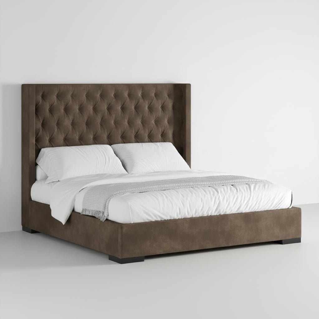 Stella Platform Bed (Custom) Queen 52"H #MWS Options 1