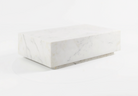 Monolith Coffee Table - White Marble