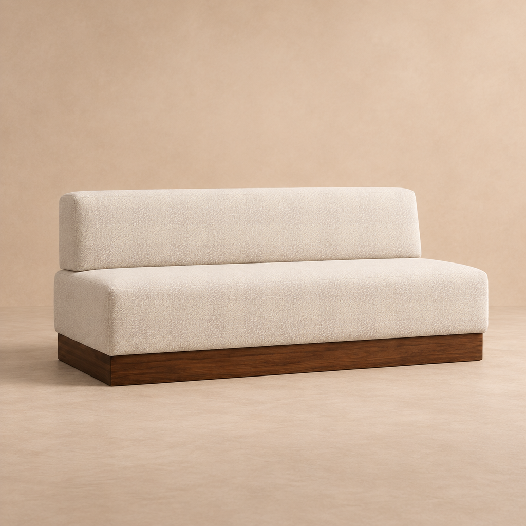 Petronas Bench (Custom) 34 x 72” Walnut #MWS Options 1