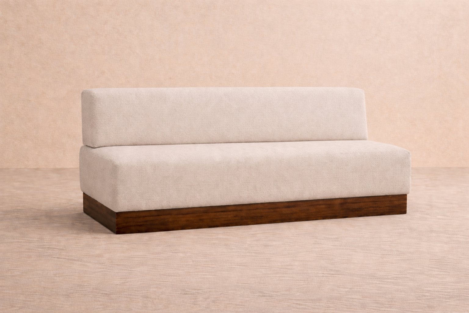 Petronas Bench (Custom) 34 x 72” Walnut #MWS Options 1
