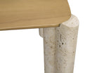 Travertine / Acacia 73"L Dining Table