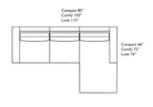 Stanton II Arm Chaise Sectional (Custom)