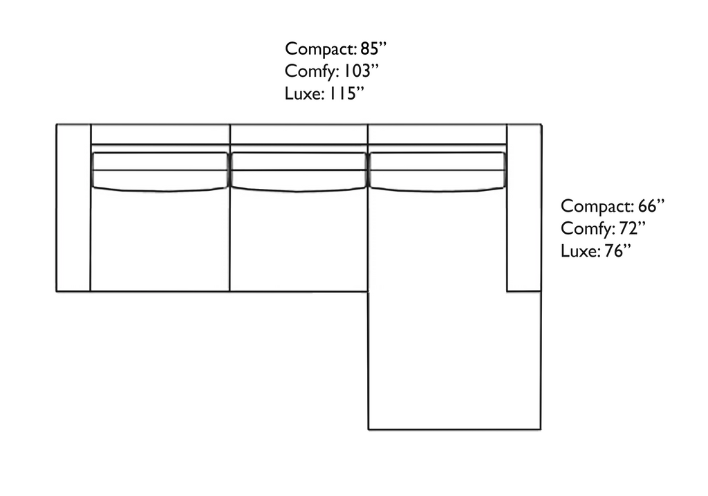 Stanton II Arm Chaise Sectional (Custom)